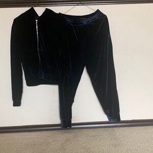 Fabletics Navy Velvet Zip-Up